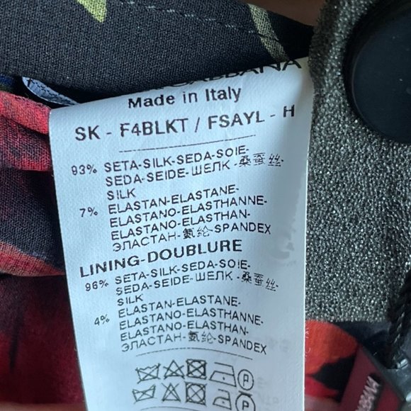 NWT Dolce & Gabbana Floral Midi Skirt size 44 - Picture 7 of 9